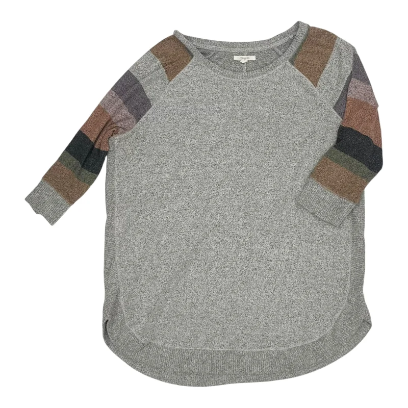 New Deals Top 3/4 Sleeve By Maurices In Grey, Size:Xl