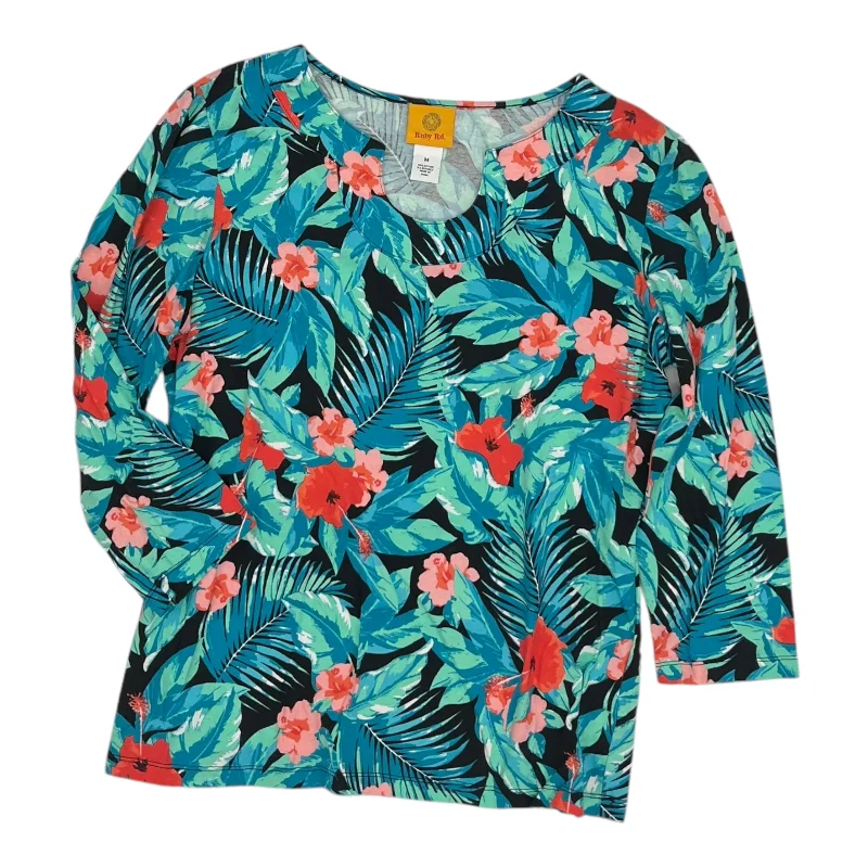 Deal Explosion Top 3/4 Sleeve By Ruby Rd In Blue, Size:M