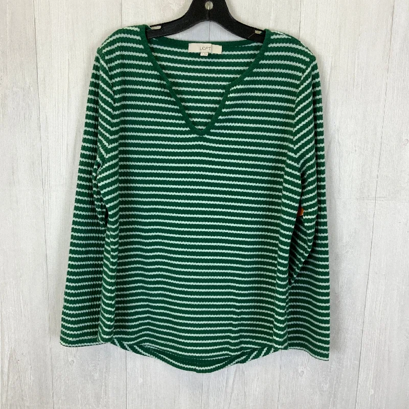 Price Reduction Top Long Sleeve Basic By Loft In Green, Size: L