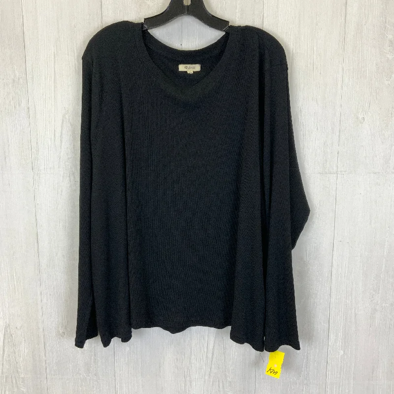 Price Fest Top Long Sleeve Basic By Madewell In Black, Size: 4x