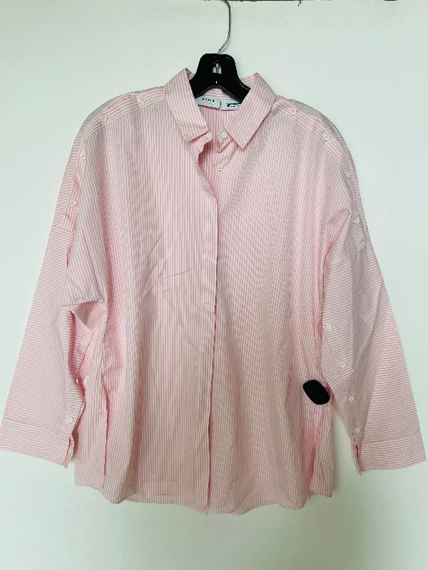 Get It Before It’s Gone Top Long Sleeve By Akris In Pink, Size: 8