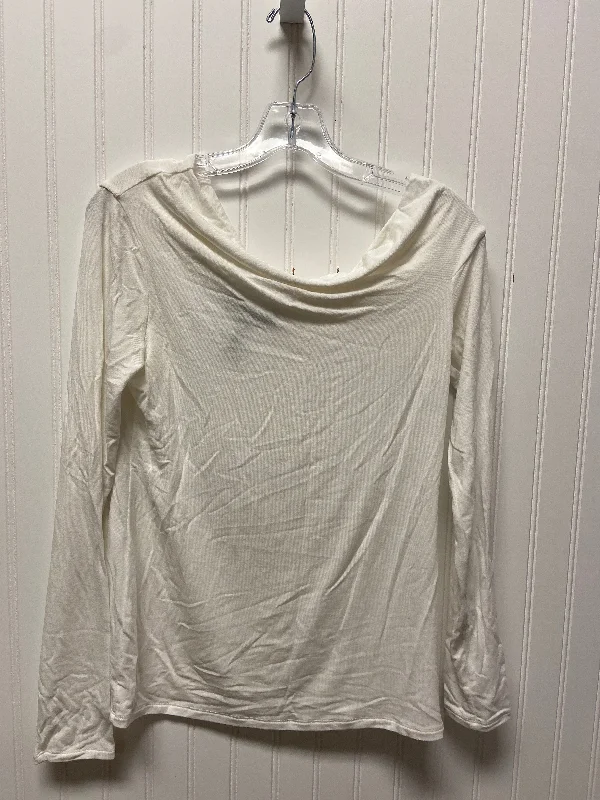Exclusive Savings Top Long Sleeve By Bcbgmaxazria In White, Size: S