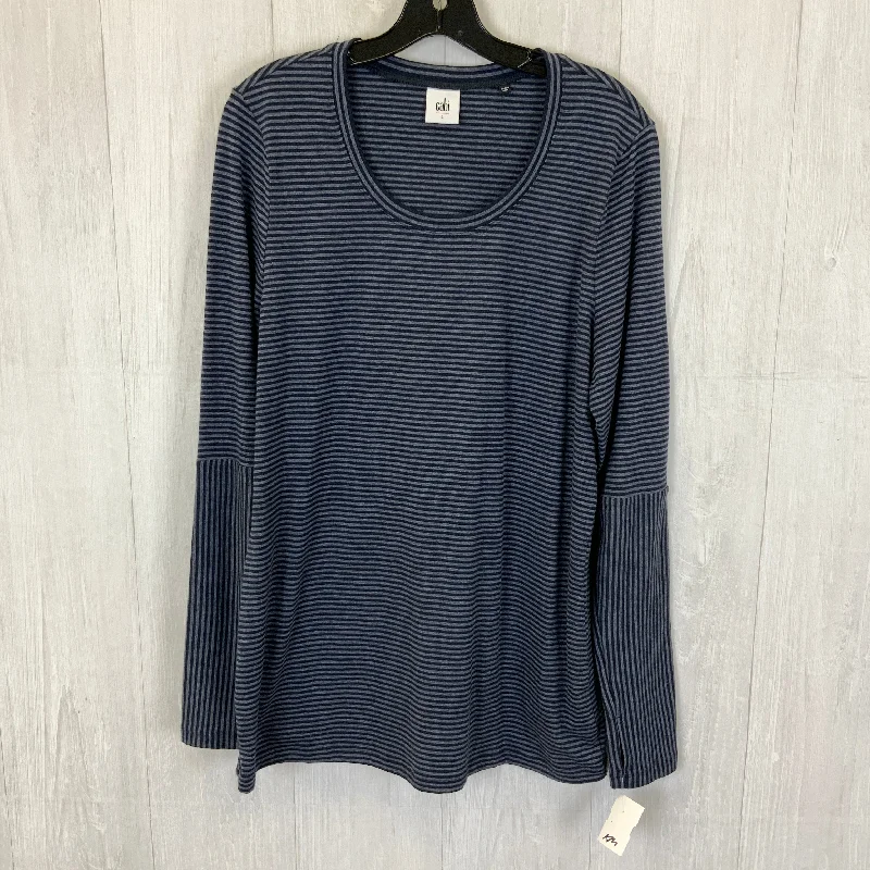Price Reduction Top Long Sleeve By Cabi In Navy, Size: L