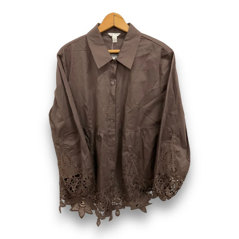Final Markdown Top Long Sleeve By Cato  Size: L