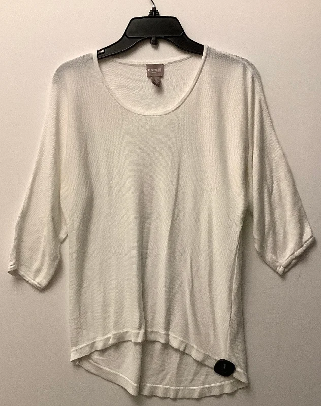 Limited Time Top Long Sleeve By Chicos In White, Size: Xl