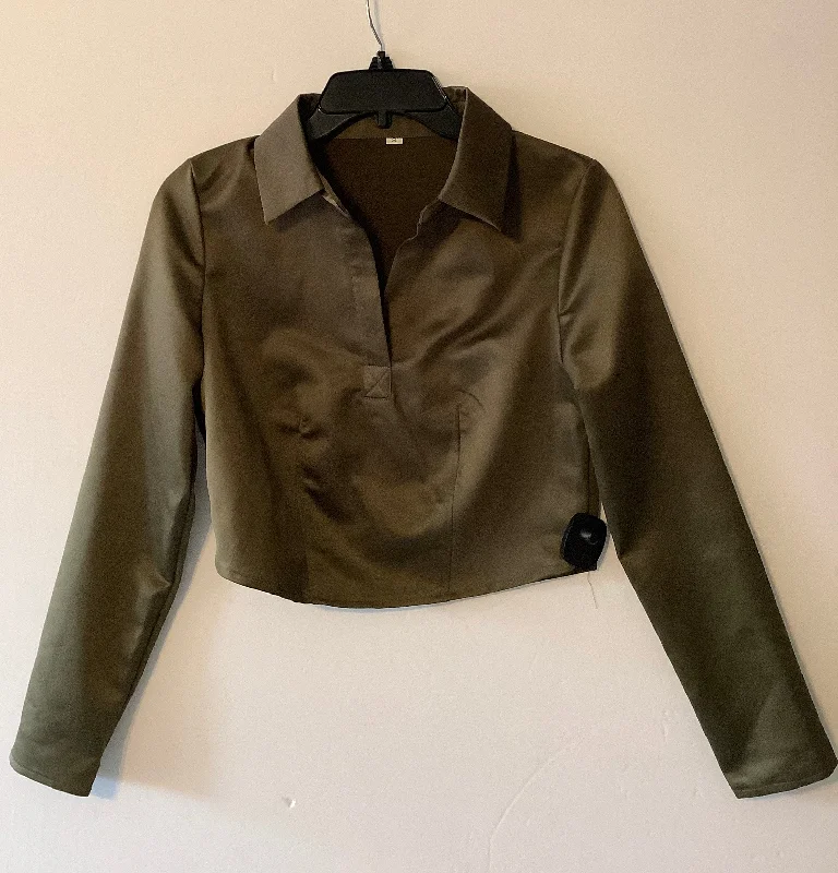 Limited Stock Top Long Sleeve By Cmc In Green, Size: S