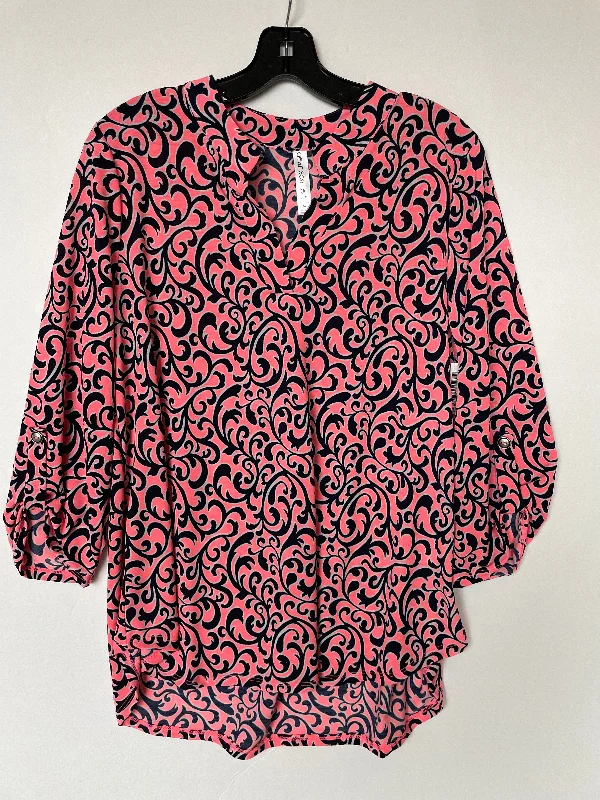 Unbeatable Prices Top Long Sleeve By Cme In Pink, Size: M