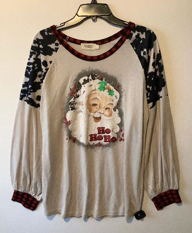Act Now Top Long Sleeve By Cme In Tan, Size: L