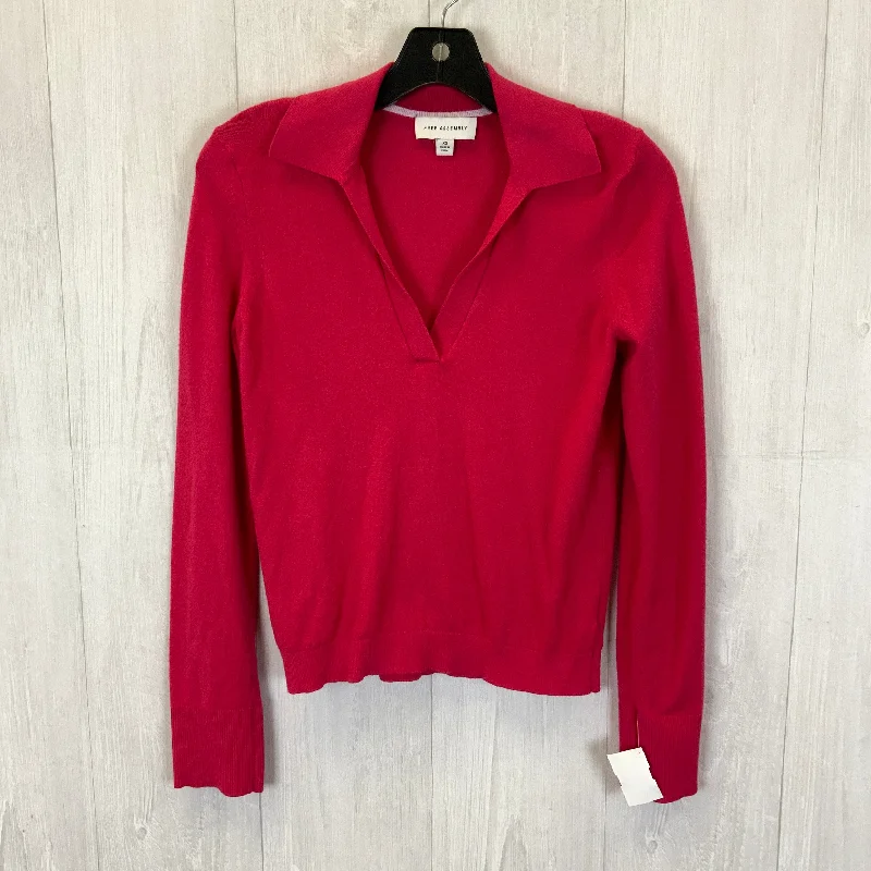 Clearance Sale Top Long Sleeve By Free Assembly In Pink, Size: Xs