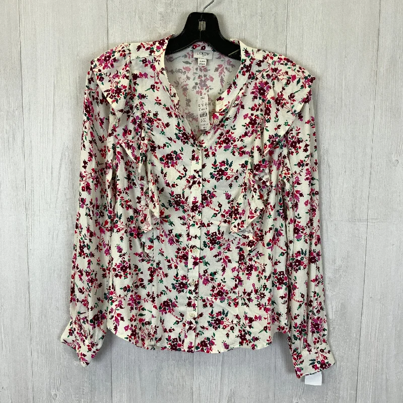 Exclusive Online Offer Top Long Sleeve By J. Crew In Cream, Size: Xxs