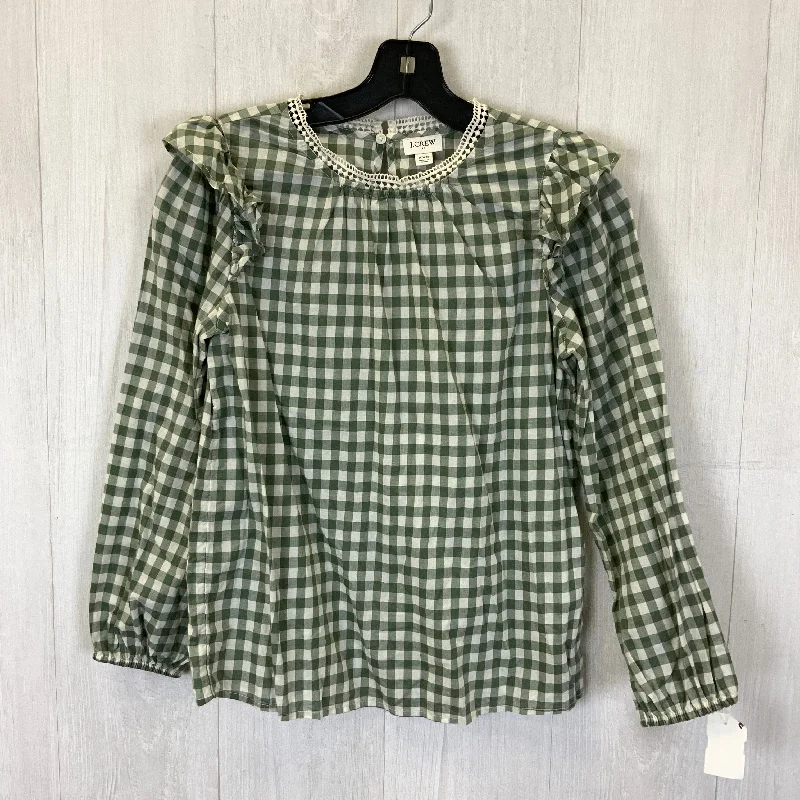 Must-Have Deals Top Long Sleeve By J. Crew In Green, Size: Xxs