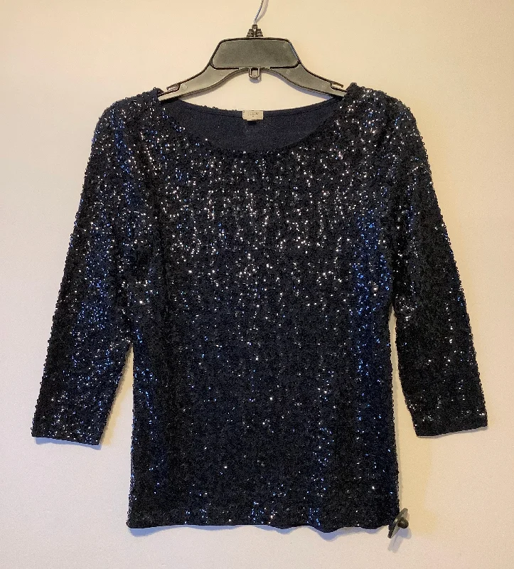 Unmissable Offer Top Long Sleeve By J. Crew In Navy, Size: S