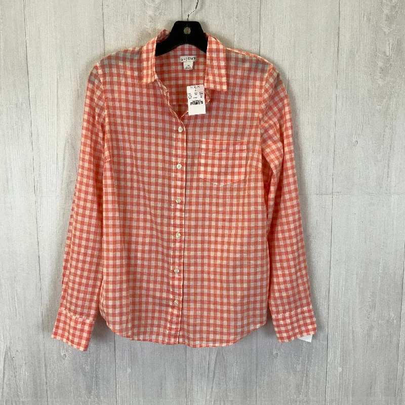Stock Up and Save Top Long Sleeve By J. Crew In Peach, Size: Xs