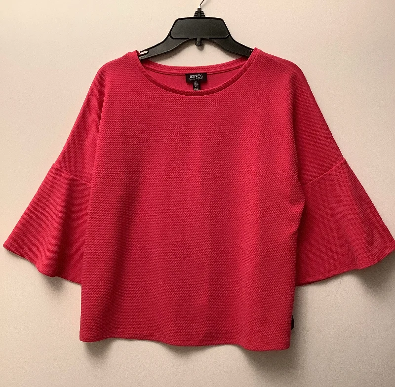 Act Now Top Long Sleeve By Jones New York In Pink, Size: L
