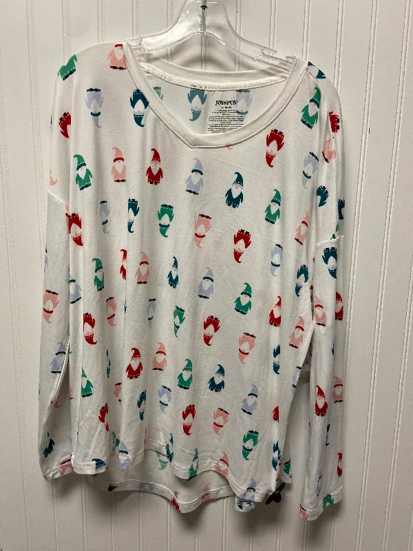Best Deals Top Long Sleeve By Joyspun In White, Size: Xl