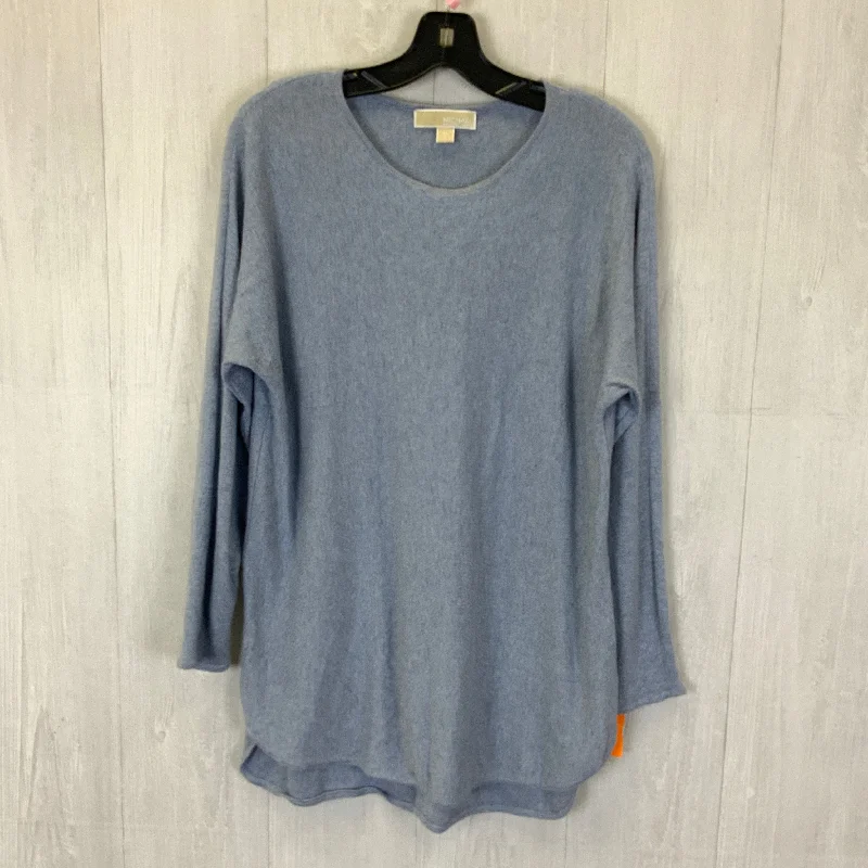 Limited Time Offer Top Long Sleeve By Michael By Michael Kors In Light Blue, Size: M
