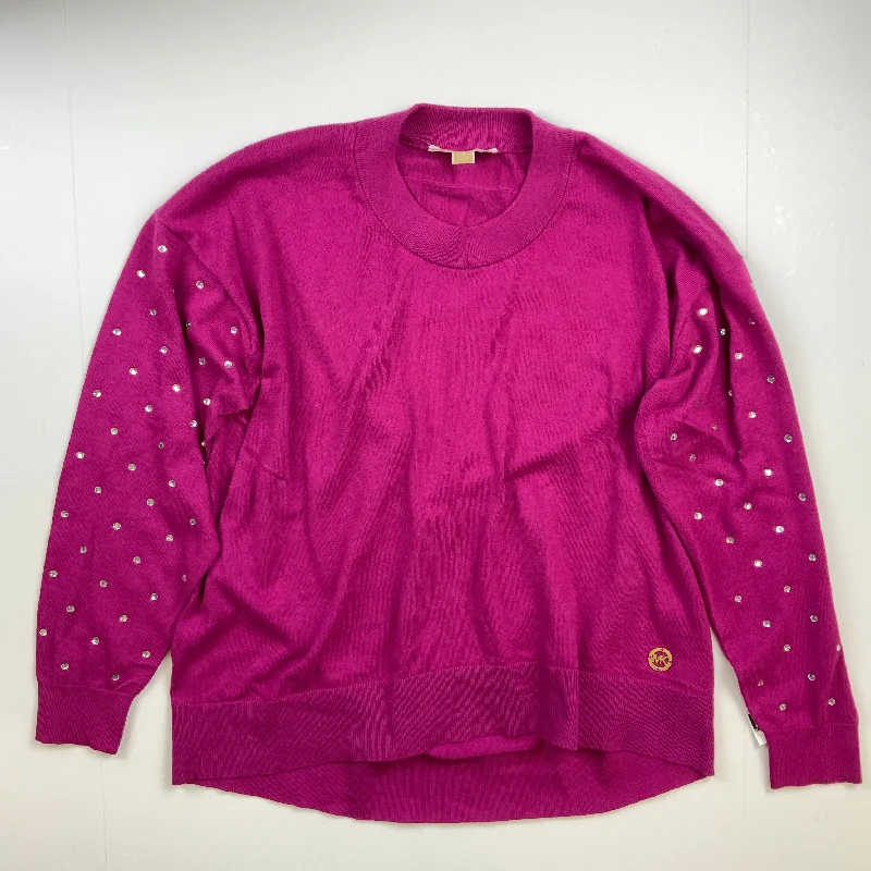 Savings Bonanza Top Long Sleeve By Michael Kors In Purple, Size: M