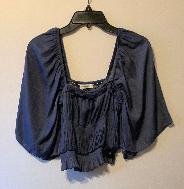 Super Bargain Top Long Sleeve By Mustard Seed In Blue, Size: S