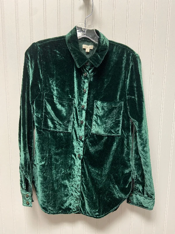 Buy More, Save More Top Long Sleeve By Pilcro In Green, Size: Xxs