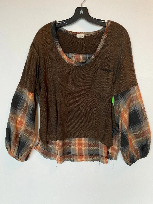 Flash Deals Top Long Sleeve By Pol In Green, Size: S