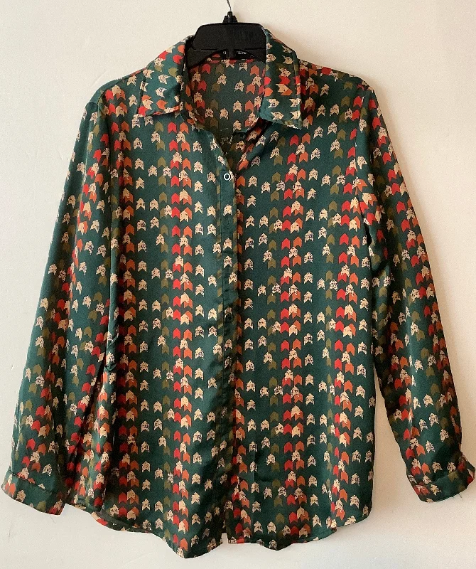 Special Price Top Long Sleeve By Pretty Little Thing In Grey, Size: S