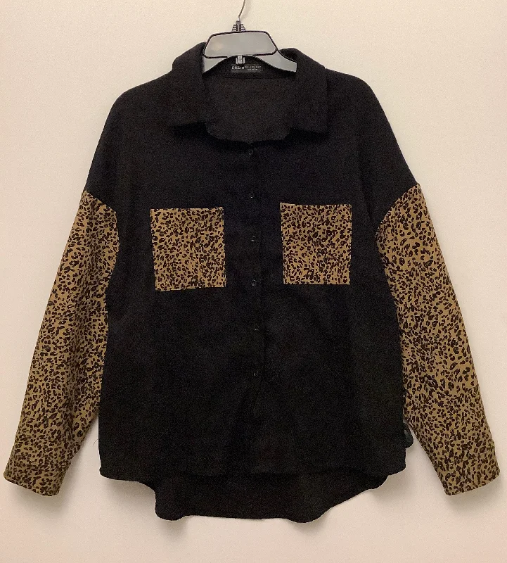 Extra Savings Top Long Sleeve By Shein In Animal Print, Size: L