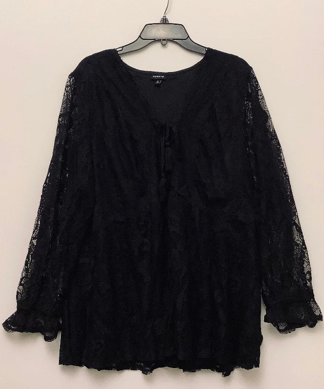 Season Finale Sale Top Long Sleeve By Torrid In Black, Size: 3x