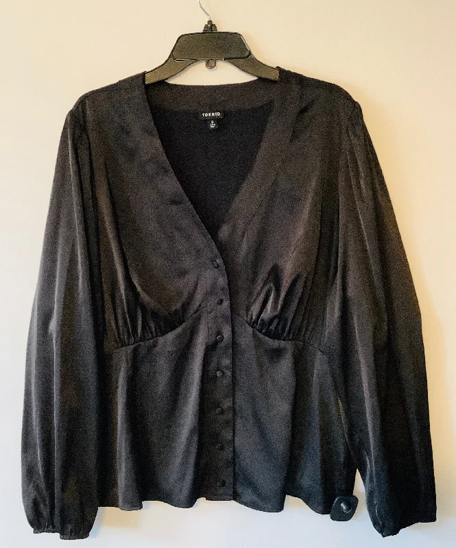 Final Markdown Top Long Sleeve By Torrid In Black, Size: 3x