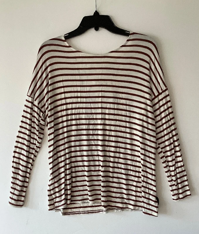 Overstock Top Long Sleeve By White Birch In Striped Pattern, Size: Xl