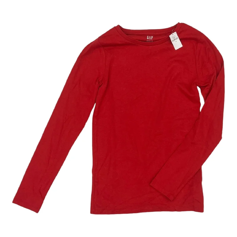 Mega Sale Top Ls Basic By Gap In Red, Size:M