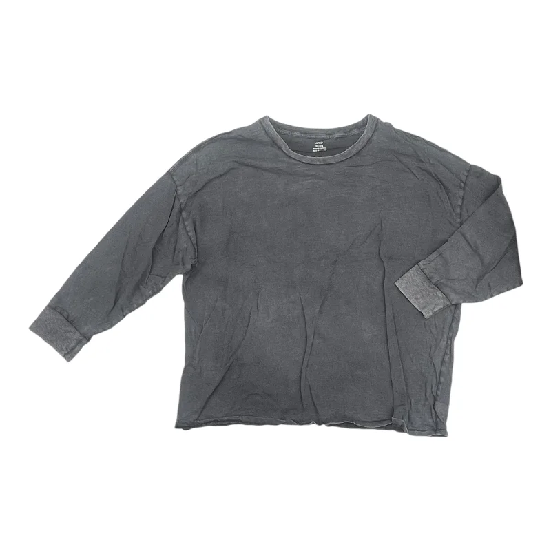 Super Bargain Top Ls By Aerie In Grey, Size:2X