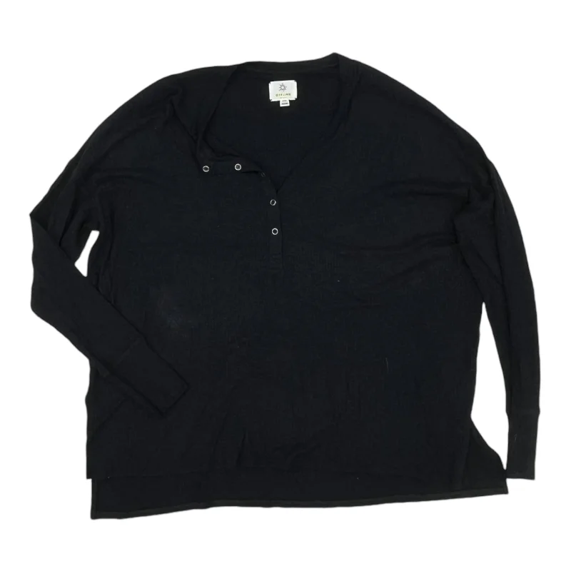 Midnight Sale Top Ls By Aerie In Navy, Size:S
