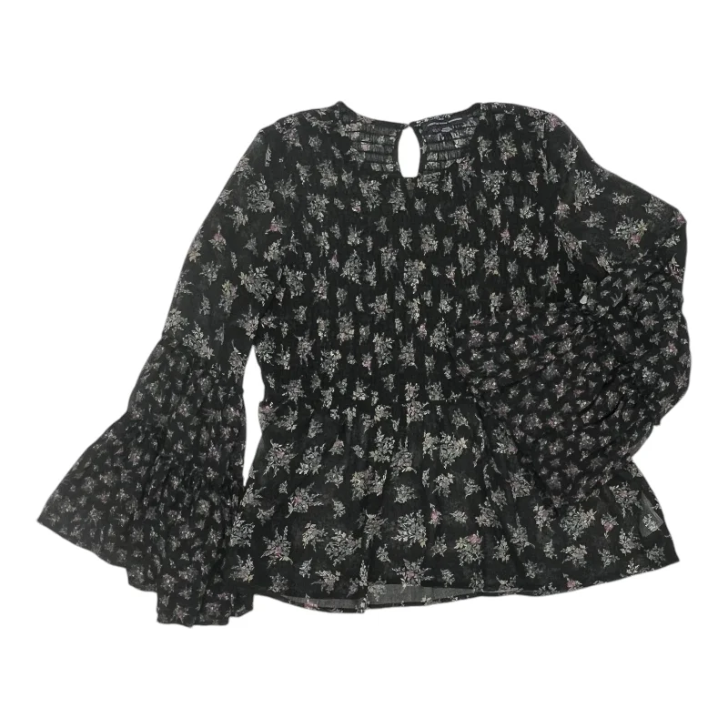 Savings Bonanza Top Ls By American Eagle In Black, Size:M