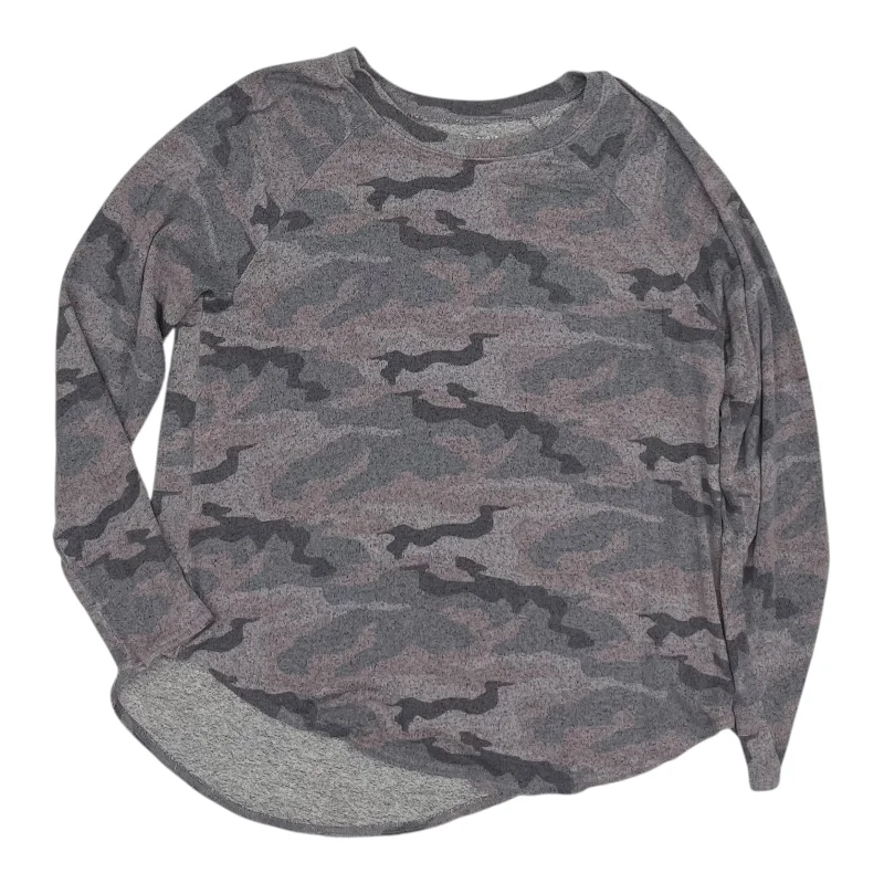 Year-End Sale Top Ls By American Eagle In Grey, Size:S