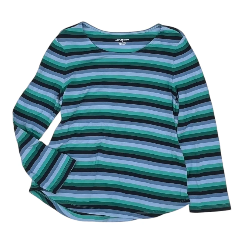 Discount Deals Top Ls By Appleseeds In Blue, Size:M