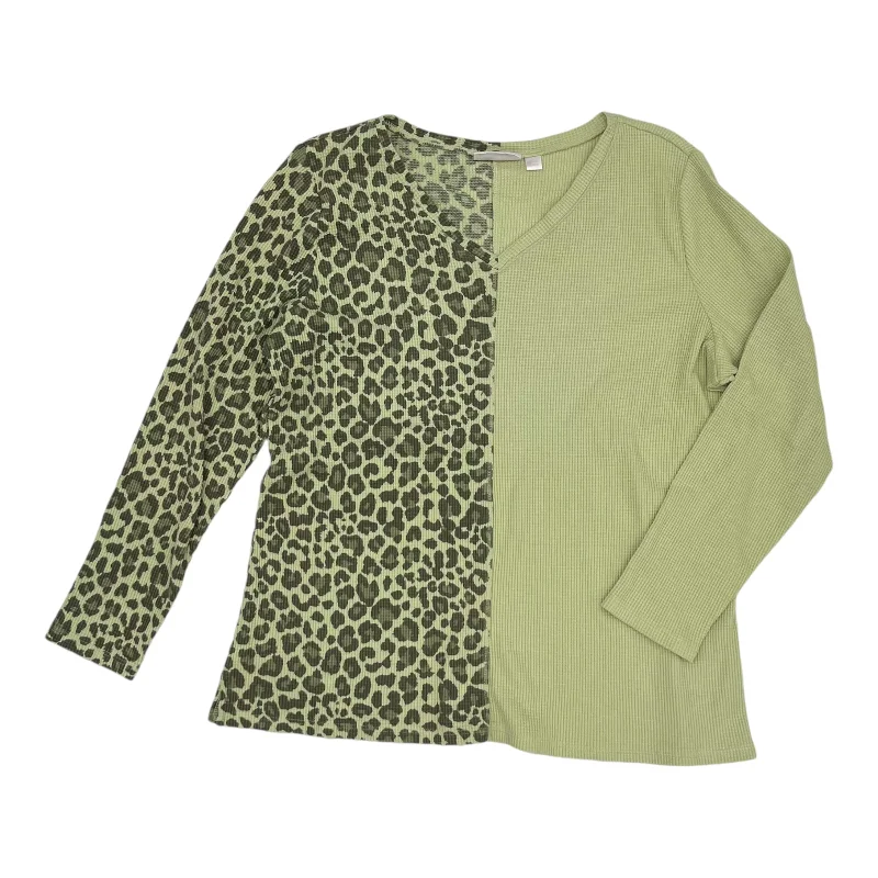 Special Discount Top Ls By Belle By Kim Gravel In Green, Size:Xl