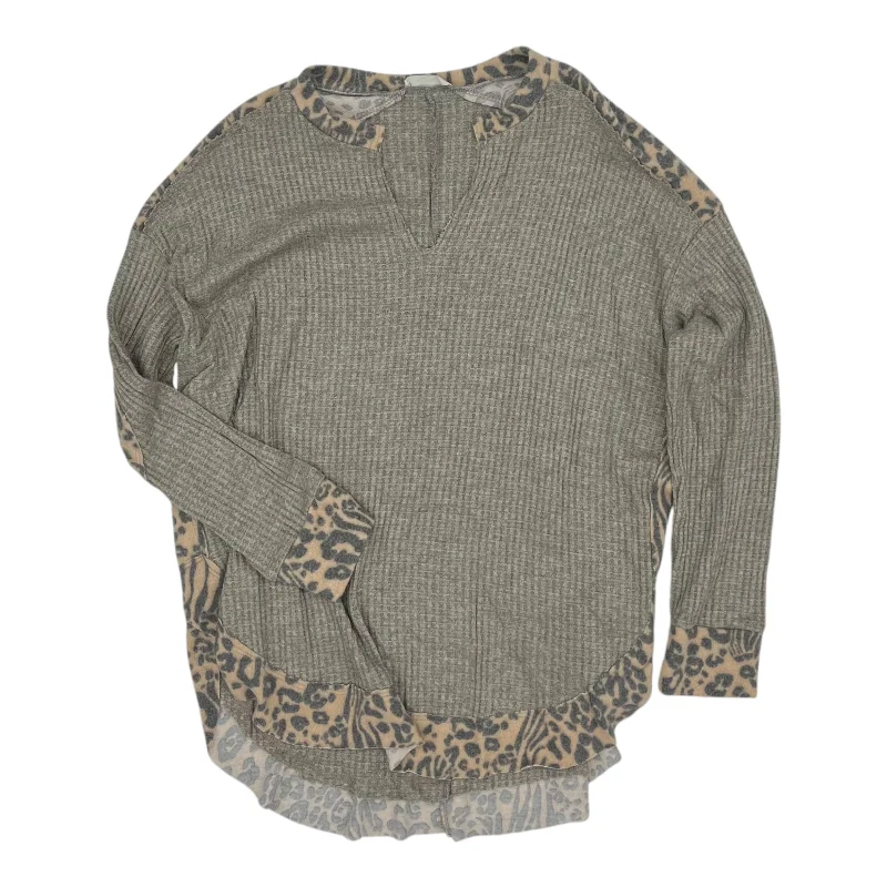 Discount Extravaganza Top Ls By Blumin In Tan, Size:M