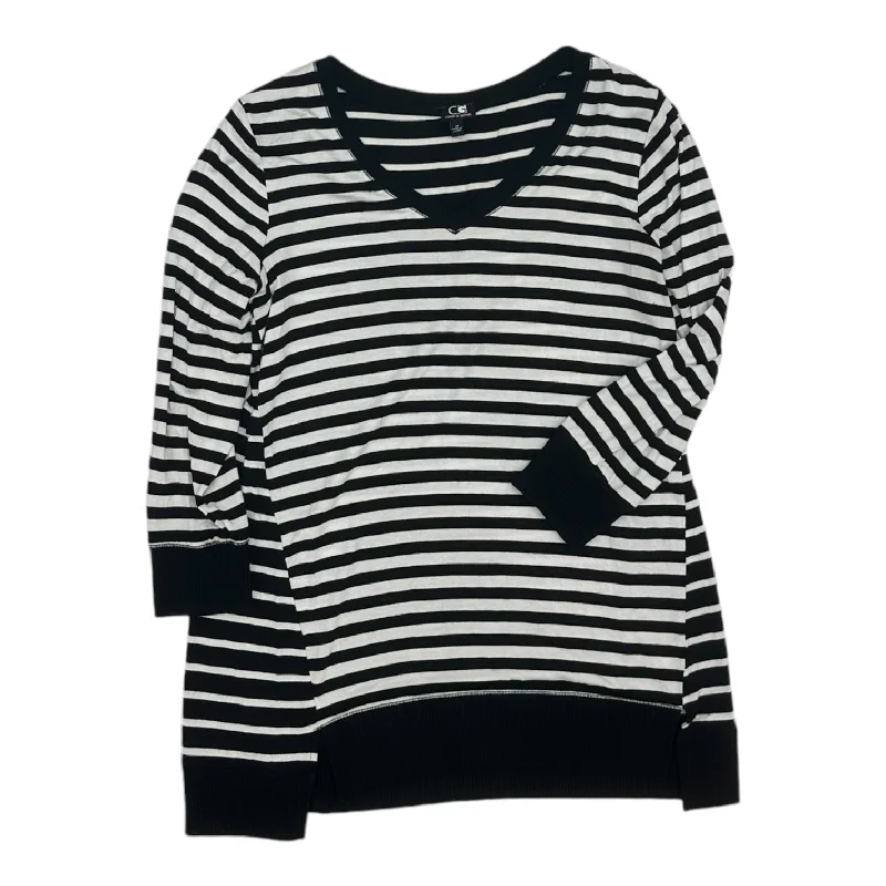 Sale Event Top Ls By Cable And Gauge In Striped Pattern, Size:M