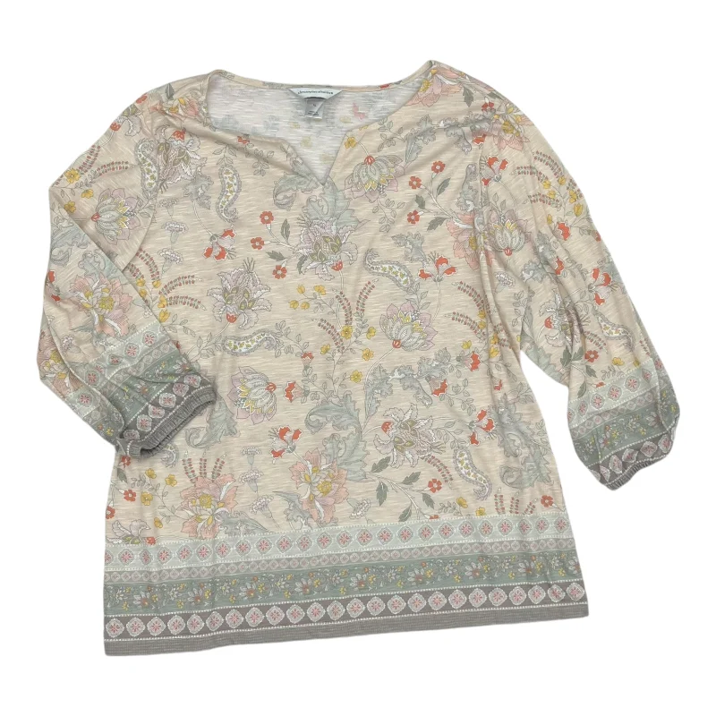 Best Bargains Top Ls By Christopher And Banks In Tan, Size:Xl