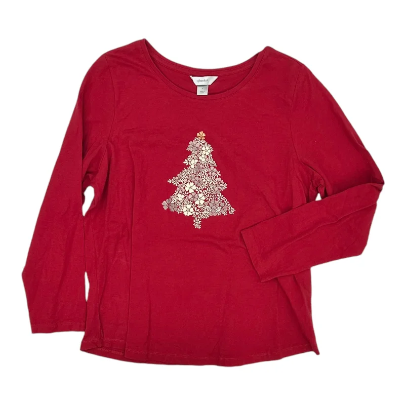 Seasonal Clearance Top Ls By Cj Banks In Red, Size:1X