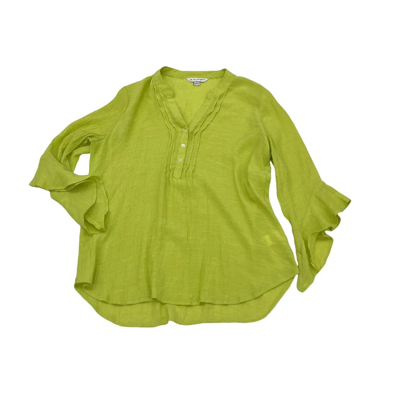 Flash Deals Top Ls By Counterparts In Green, Size:L