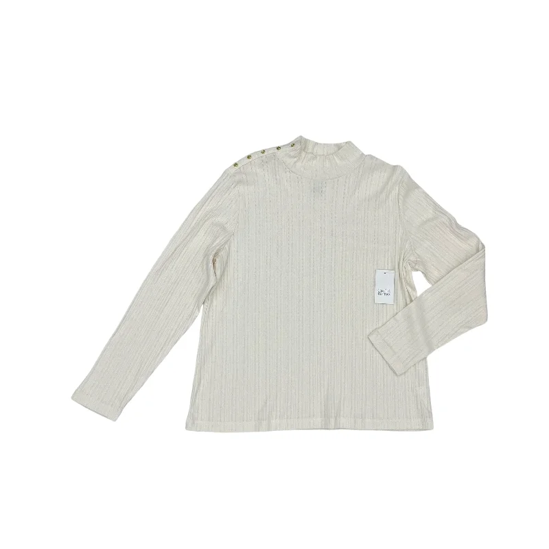 Buy More, Save More Top Ls By Croft And Barrow In Cream, Size:2X