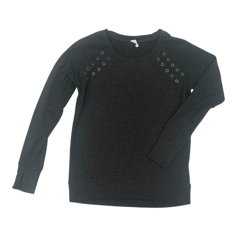 Exclusive Savings Top Ls By Ideology In Grey, Size:S