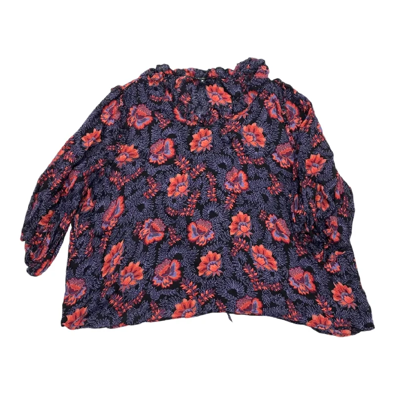 Best Bargains Top Ls By Jessica Simpson In Black & Blue, Size:2X