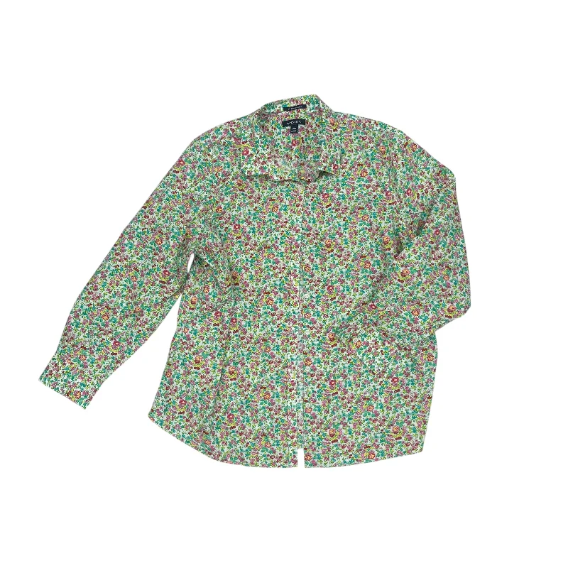 Grand Opening Sale Top Ls By Lands End In Green, Size:2X