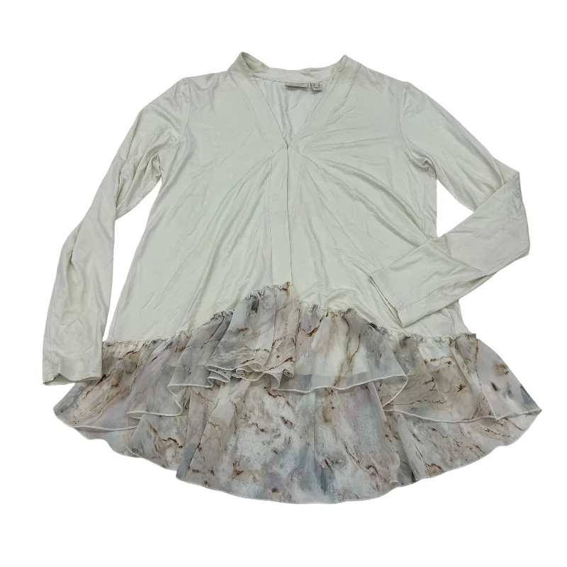 Today’s Deal Cardigan By Logo In Cream, Size:S