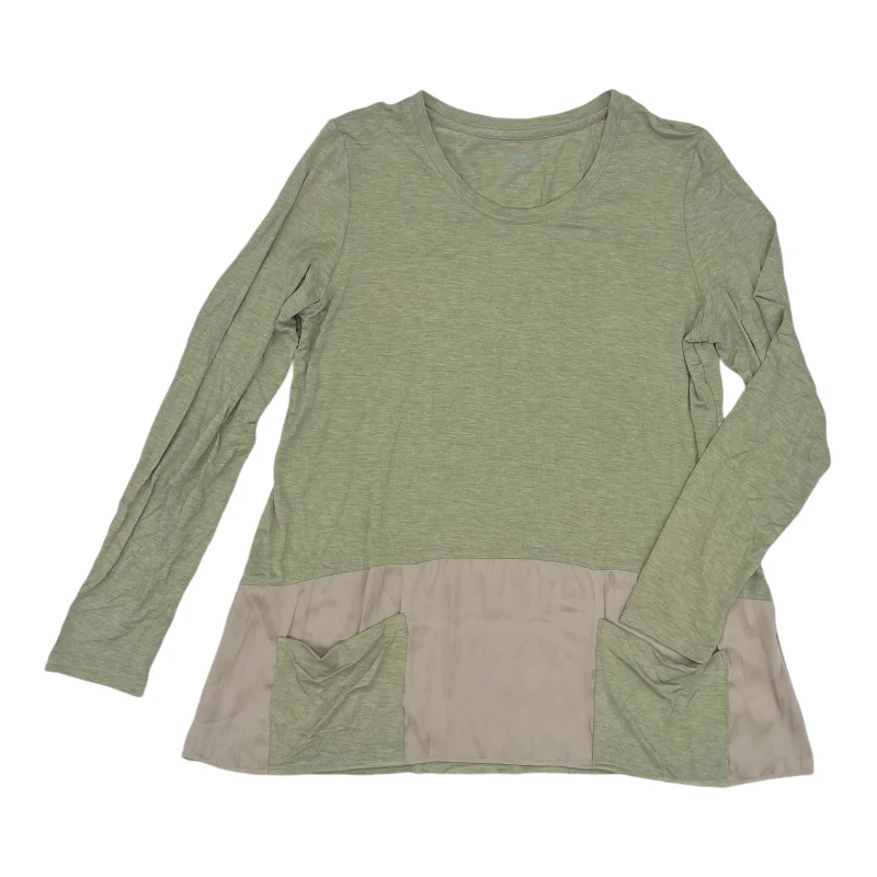Price Rollback Top Ls By Logo In Green, Size:M