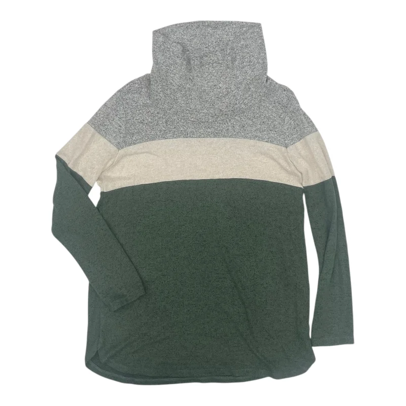 Limited Availability Top Ls By Market & Spruce In Green & Grey, Size:L