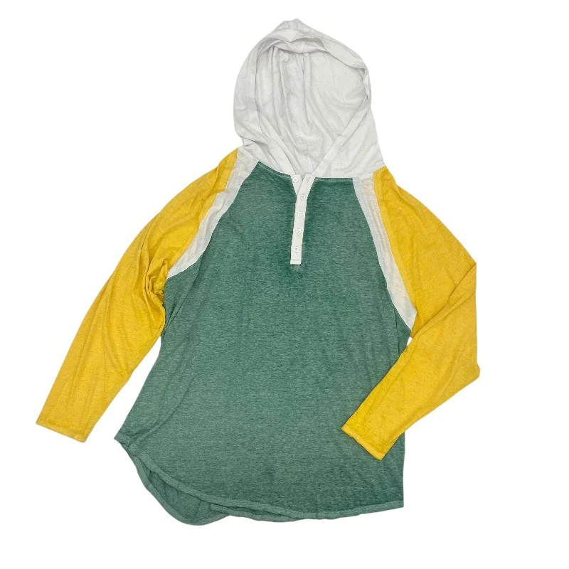 Referral Discount Top Ls By Maurices In Green, Size:2X