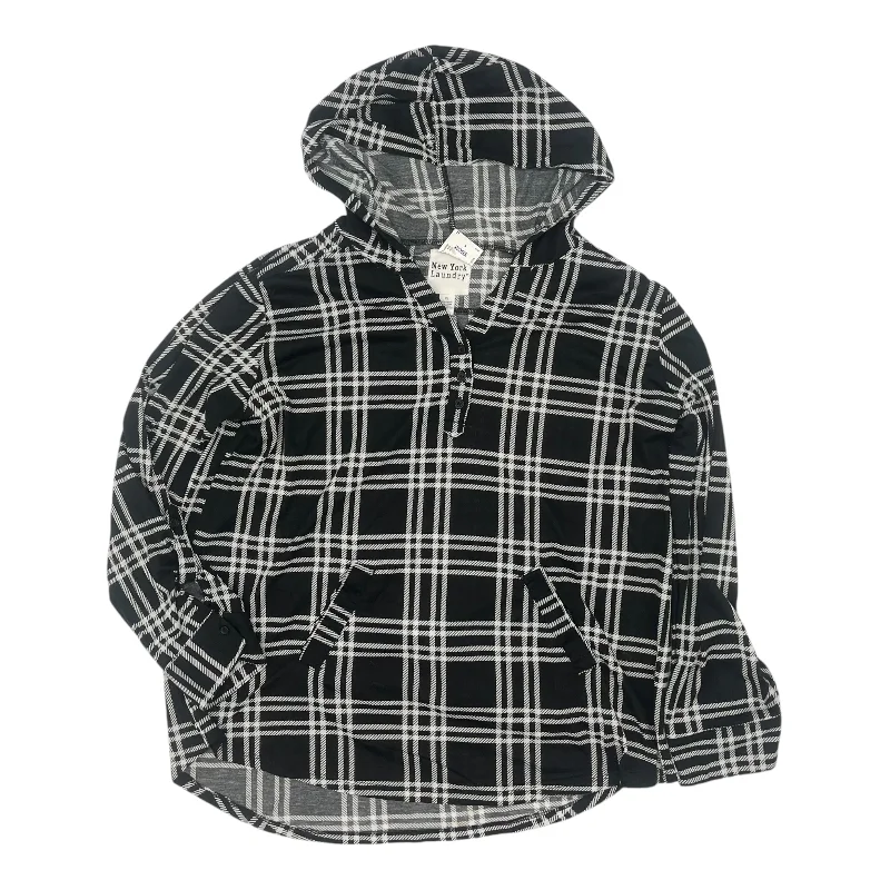Price Rollback Top Ls By New York Laundry In Black & White, Size:Xl